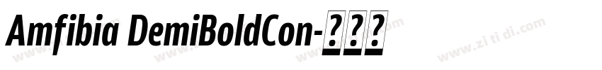 Amfibia DemiBoldCon字体转换